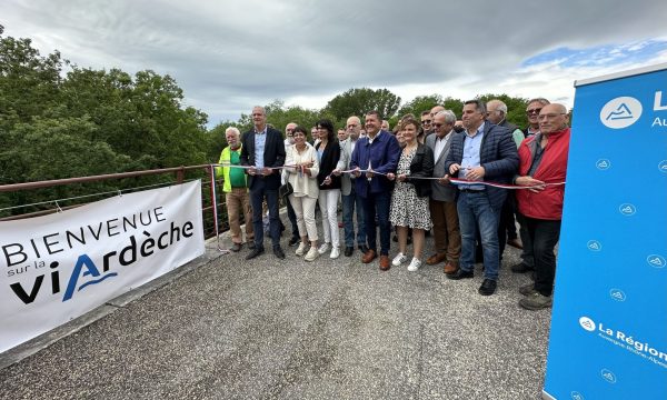 Inauguration du tronçon Uzer – ZA du Ginestet à Largentière – Via Ardèche
