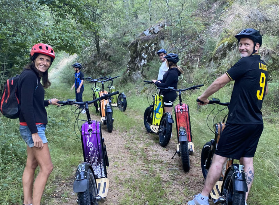 Votre été en Drôme-Ardèche. Depuis Génissieux, des balades bucoliques en  trottinette électrique