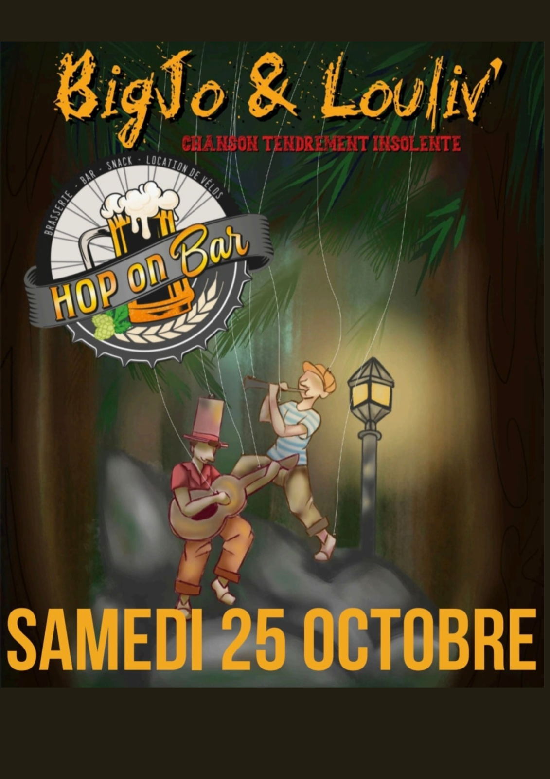 Concert : Big Jo & Louliv’ au Hop On Bar_Largentière