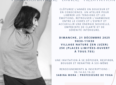 Atelier en mouvance : Yoga somatique • Danse• Meditation