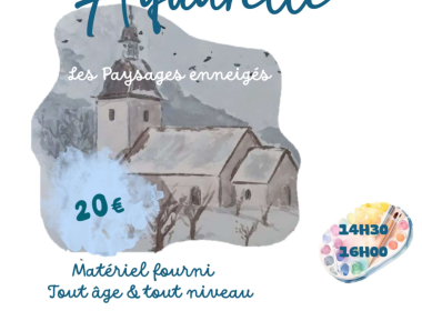 Atelier aquarelle – Les paysages enneigés