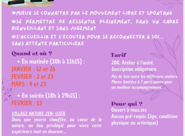 Ateliers danse de plein potentiel – Danse art-thérapie
