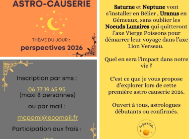 Atelier astro-causerie : que nous réservent les astres en 2026?