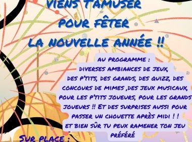 Après-midi jeux – Fête de la nouvelle année
