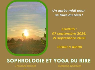 DUO YOGA DU RIRE ET SOPHROLOGIE : SE RECENTRER ET FAIRE LE PLEIN D’ÉNERGIE AVANT L’AUTOMNE