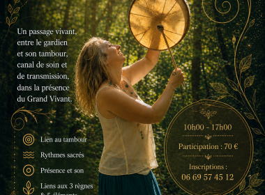 1ERS PAS AVEC MON TAMBOUR : UNE JOURNÉE D’INITIATION & CONNEXION AU VIVANT AVEC TON TAMBOUR