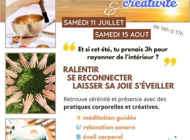 Atelier conscience & créativité : l&rsquo;été de la joie