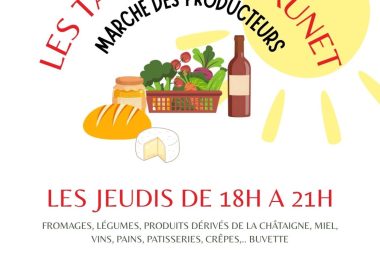 Marché des producteurs : les tablées de Prunet