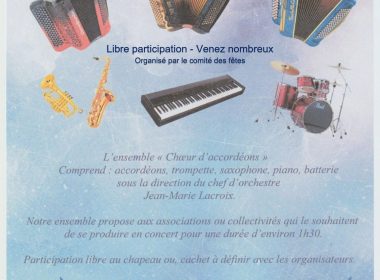 Concert de l&rsquo;ensemble Choeur d&rsquo;Accordéons