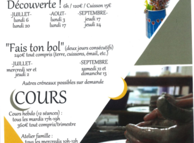 Stages de poterie