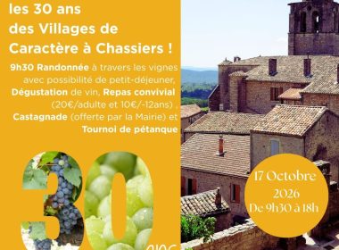 Chassiers fête son patrimoine : de la vigne à la table