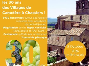 Chassiers fête son patrimoine : de la vigne à la table